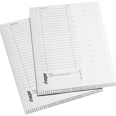 Carta segnaletica Hager volta per porta 10 pezzi 