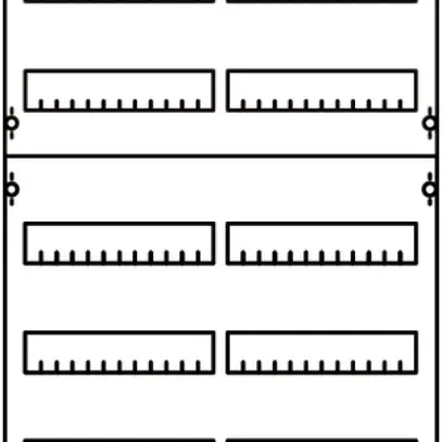 Panneau de distribution ABB module DIN pour 2×5 rangées 