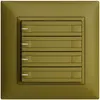 Poussoir ENC KNX 4× EDIZIOdue olive RGB avec LED avec insert papier 
