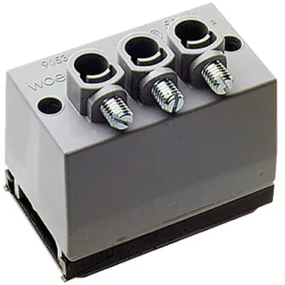 Scatola di derivazione Woertz per cavo piatto Technofil 5P 3×Ø8.5mm 