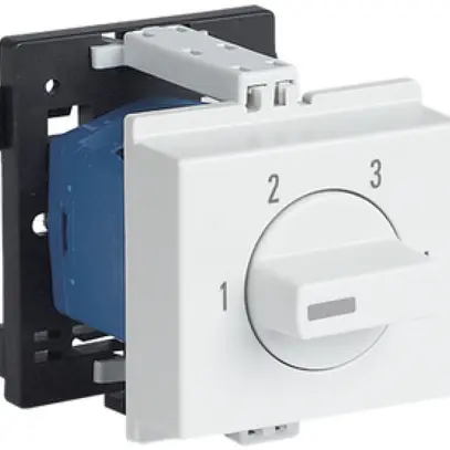 Interrupteur rotatif AMD K&N, 12A/690V -/1L, manette gris clair, "1-2-3-4" 