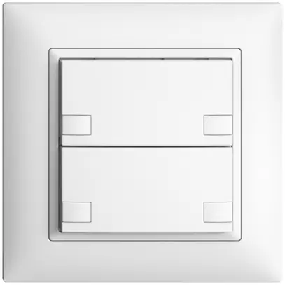 Poussoir ENC KNX 2× EDIZIOdue colore blanc RGB sans LED 