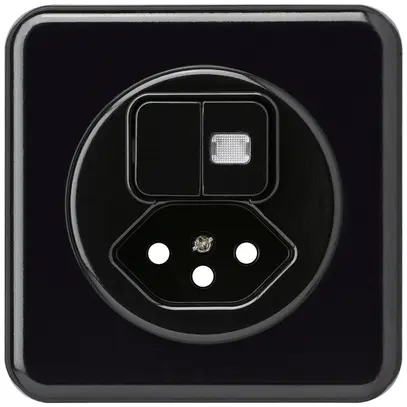 Kit frontale INC basico 86×86 nero con 1 lente protezione bambini S1/tipo 13 