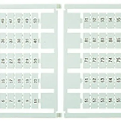 Etiquette de marquage 6×12mm sans marquage, 5 cartes à 100 