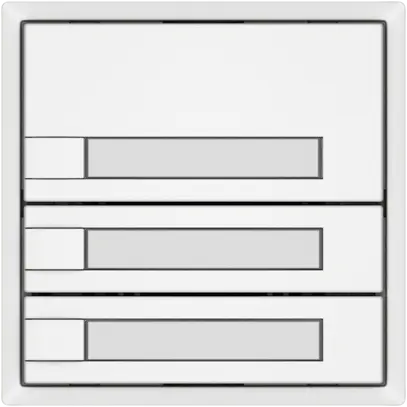 KNX-Taster RGB EDIZIO.liv SNAPFIX® Temperaturfüh.o.LED Pap.3×T 1-Tbed.ws 