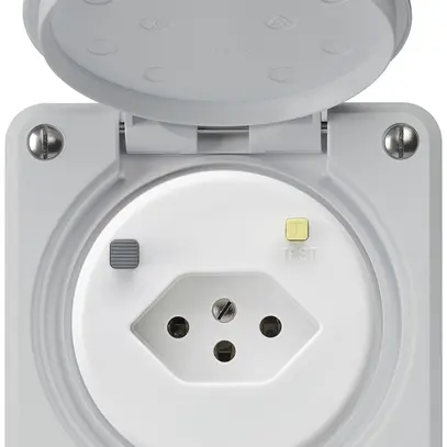 Presa FI INC robusto C T13 30mA grigio chiaro 