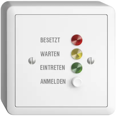 Station de porte AP EDIZIOdue pour signaux d'appel, blanc, allemand 