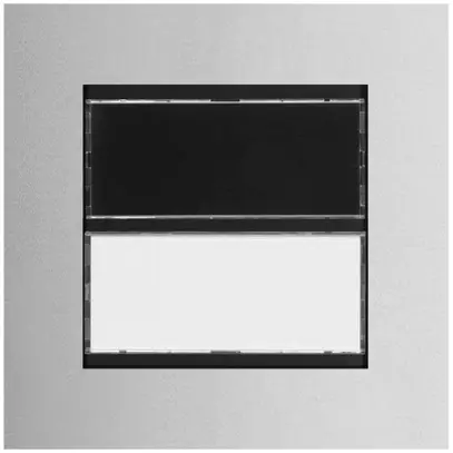 Poussoir d'appel Hager elcom.modesta avec LED+portenom LED p. 1 appartem.ac-fin 