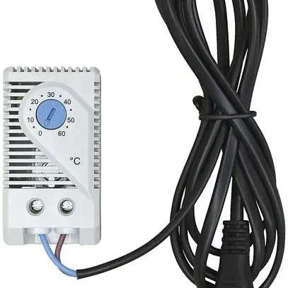 Termostato per sistemo di ventilazione 19", DIN 35mm, 0…60°C 