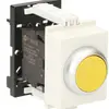 REG-Taster K&N, 1S/1Ö 6A, 2TE, Kalotte gelb 
