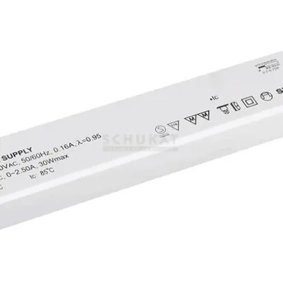 Bloc d'alimentation DOTLUX, p.bandes LED, 30W, 24VDC, 0…1.25A, 247×30×16mm IP20 