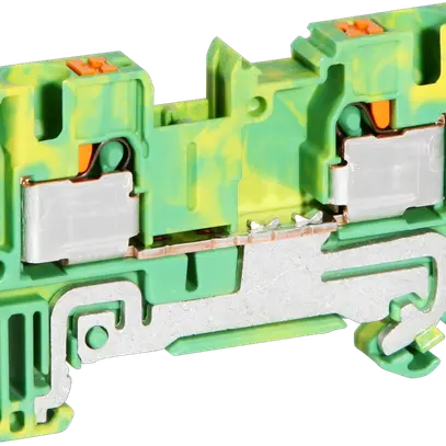 Morsetto di passaggio Push-In 0.2…6mm² verde/giallo 