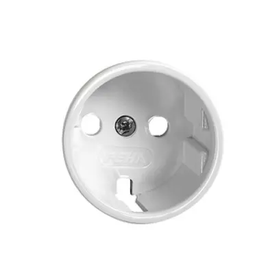Kit frontale FH per presa Schuko bianco 