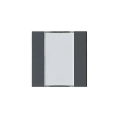 Kit frontal Hager kallysto 2×KNX systemlink/easylink anthracite 