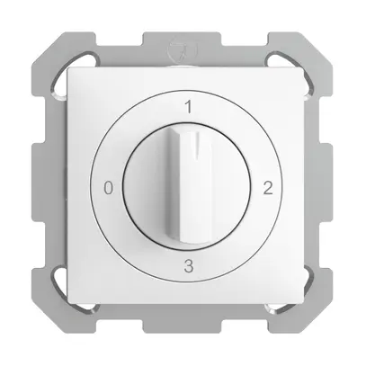 Interrupteur rotatif ENC EDIZIOdue 5/1L blanc, a. manette 