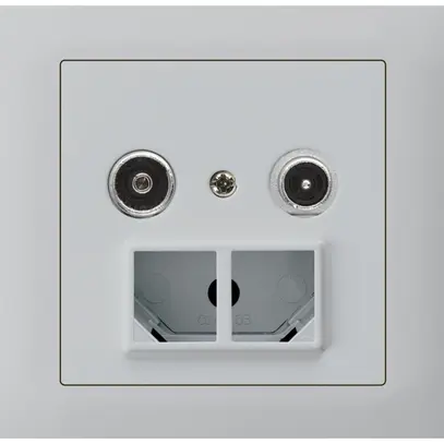 Prise multimédia INC kallysto R-TV boîte INC G3 montage T 10.5dB 2GHz gris clair 