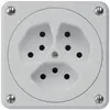 Presa INC robusto 3×tipo 13 grigio senza copercchio 