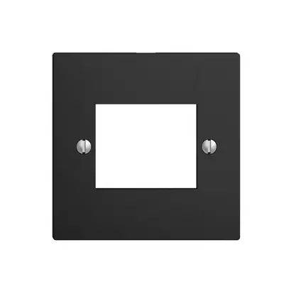 Placca frontale 4×RJ45 ITplus EDIZIOdue nero 