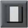 Pulsante universale INC 2×kallysto.line senza LED antracite 