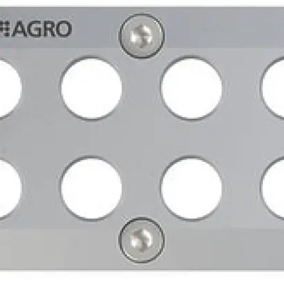 Plaque passe-câbles AGRO MCE Alu S04 8 trous 12.5…15.5mm Aluminium 