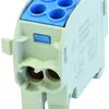 Bloc répartiteur type C 2×35/2×25mm² 125A CU bleu 