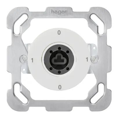 Inserto per interruttore a chiave INC 0/1L bianco basico senza cilindro 