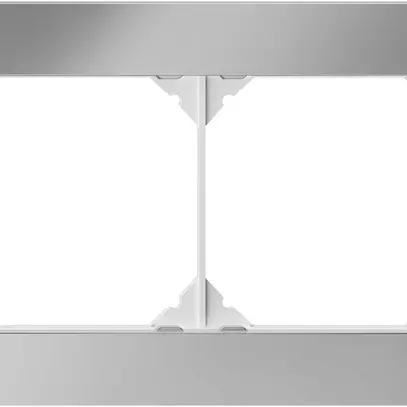 En-tête ENC EDIZIO.liv prestige SNAPFIX® 1×2 94×154mm acier chromé poli 