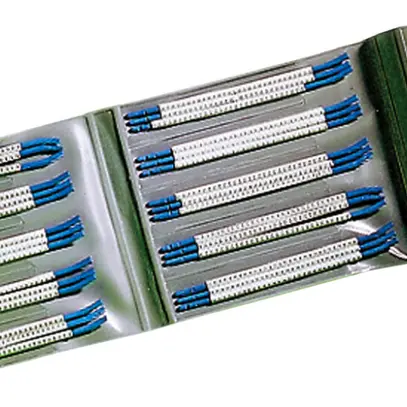 Kit de bague-repère Plica STD, pour 2.5…6mm² Ø3.25…4.5mm impression: 0…9, blanc 