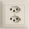 Prise ENC 2×T23 16A EDIZIOdue crema, avec bornes enf. 