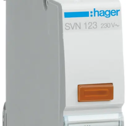 Lampe de signalisation INC Hager LED orange 1UM 230VAC 