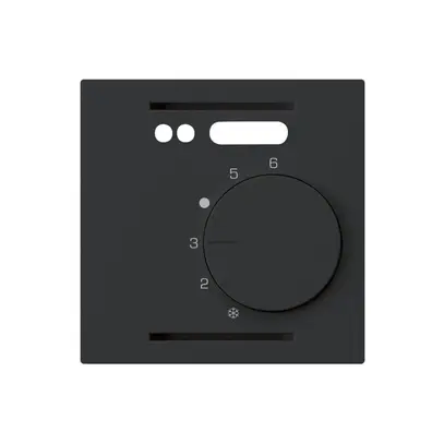 Kit frontal ENC kallysto noir pour thermostat d'ambiance plancher chauffant 