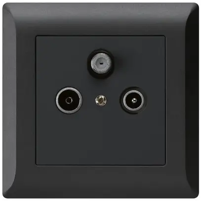 Prise ENC kallysto.line R/TV/SAT noir 