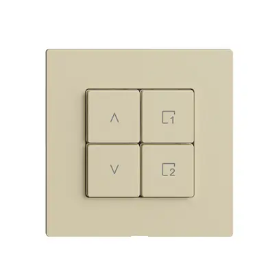 Station secondaire pour interrupteur stores 1c/4t scène WLAN Edue Wiser vanille 