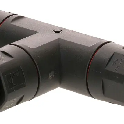 Raccord de câble MH dérivation T 3×0.5…2.5mm² Ø6.5…11mm Ø30×88×142mm IP68 noir 