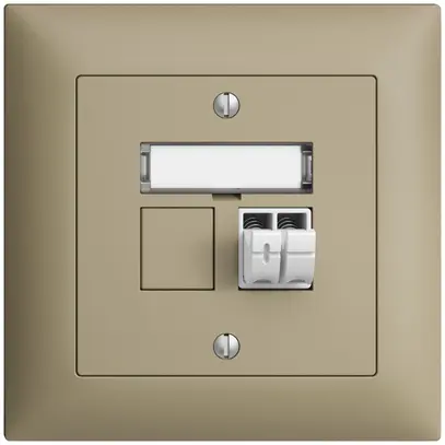 Presa audio INC Push Type EDIZIOdue FMI, 1×, kit di dicitura, sand 