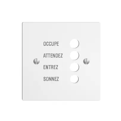 Plaque frontale EDIZIOdue blanc français 