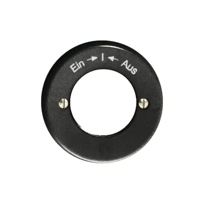 Kit frontal Ein-I-Aus noir pour contact rot.imp.à clé FH 