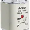 Fusibile HPC Hager DIN2 400VAC 200A gG/gL segnalatore centrale inossidabile 