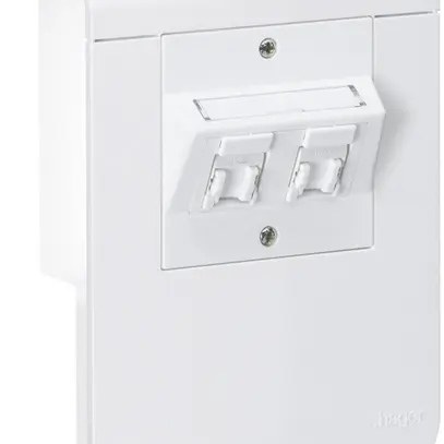 Boîtier d'appareils tehalit SL20115 2×Cat.5e CH, blanc trafic 