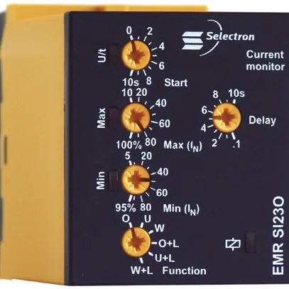 Relais ampèremét.EMR SI23O 2C, 1 phase, 230VAC, 1 A 