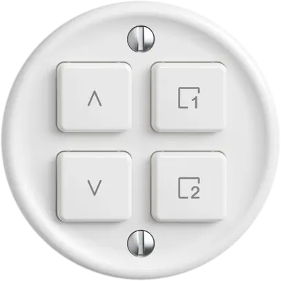 Interruttore tapparelle STANDARDdue Wiser SNAPFIX® 1 scena 4 tasti WLAN bi 