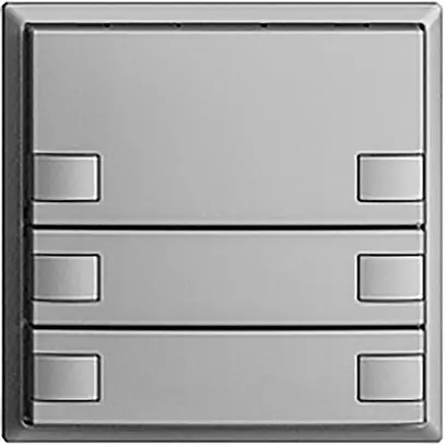 Pulsante INC KNX 6×EDIZIOdue silver RGB senza LED 