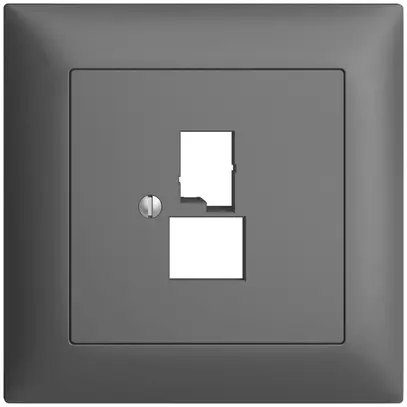 UP-Frontset EDIZIOdue dunkelgrau für DSL-Breitband Dose 