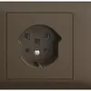 Prise INC T25 16A coffee 53mm EDIZIOdue bornes enf.. 