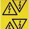 Etikette Weidmüller selbstklebend 25×25mm Symbol: Blitz im Dreieck Gewebe gelb 