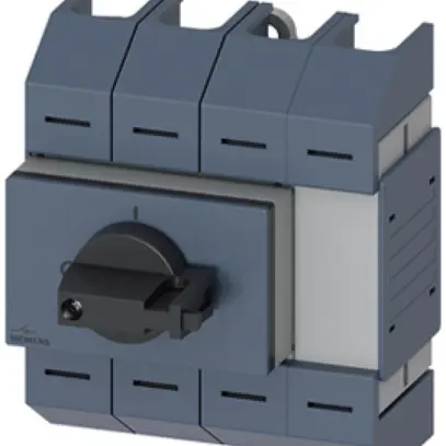 Sezionatore di carico AMD Siemens SENTRON 3KD0 4P 100A 690V 1NC 1NO IP10 nero 