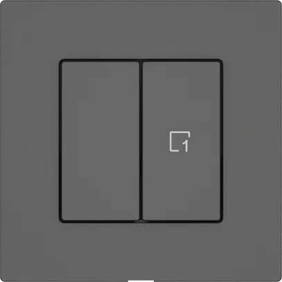 Druckschalter EDIZIO.liv Wiser SNAPFIX® 1 Kanal 1 Szene 2 Tasten dgu 