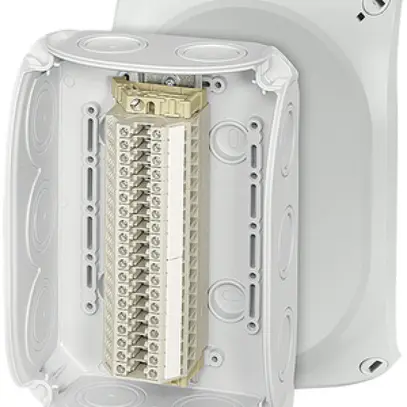 Boîte de dérivation AP Hensel RK 1019 19×6mm², gris 