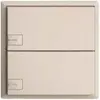 KNX-Taster RGB EDUE, 250mW, m.RGB-LED, 2×Taste, 1×Tastenbelegung, crema 