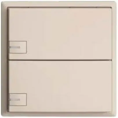 Poussoir KNX RGB EDUE, 250mW, a.LED RGB, 2×poussoir, comm.1×touche, crema 